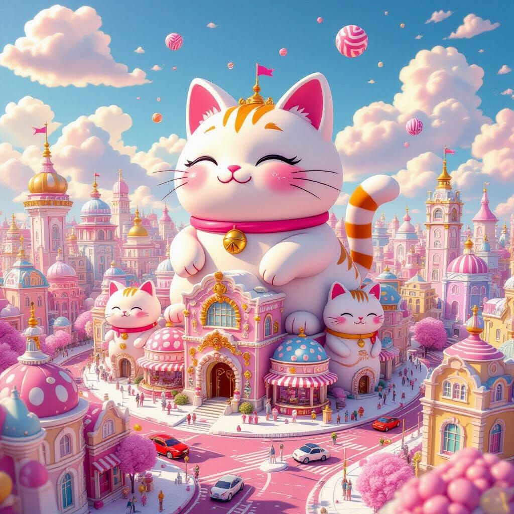 Sweet Kitty Town  by @Hiro