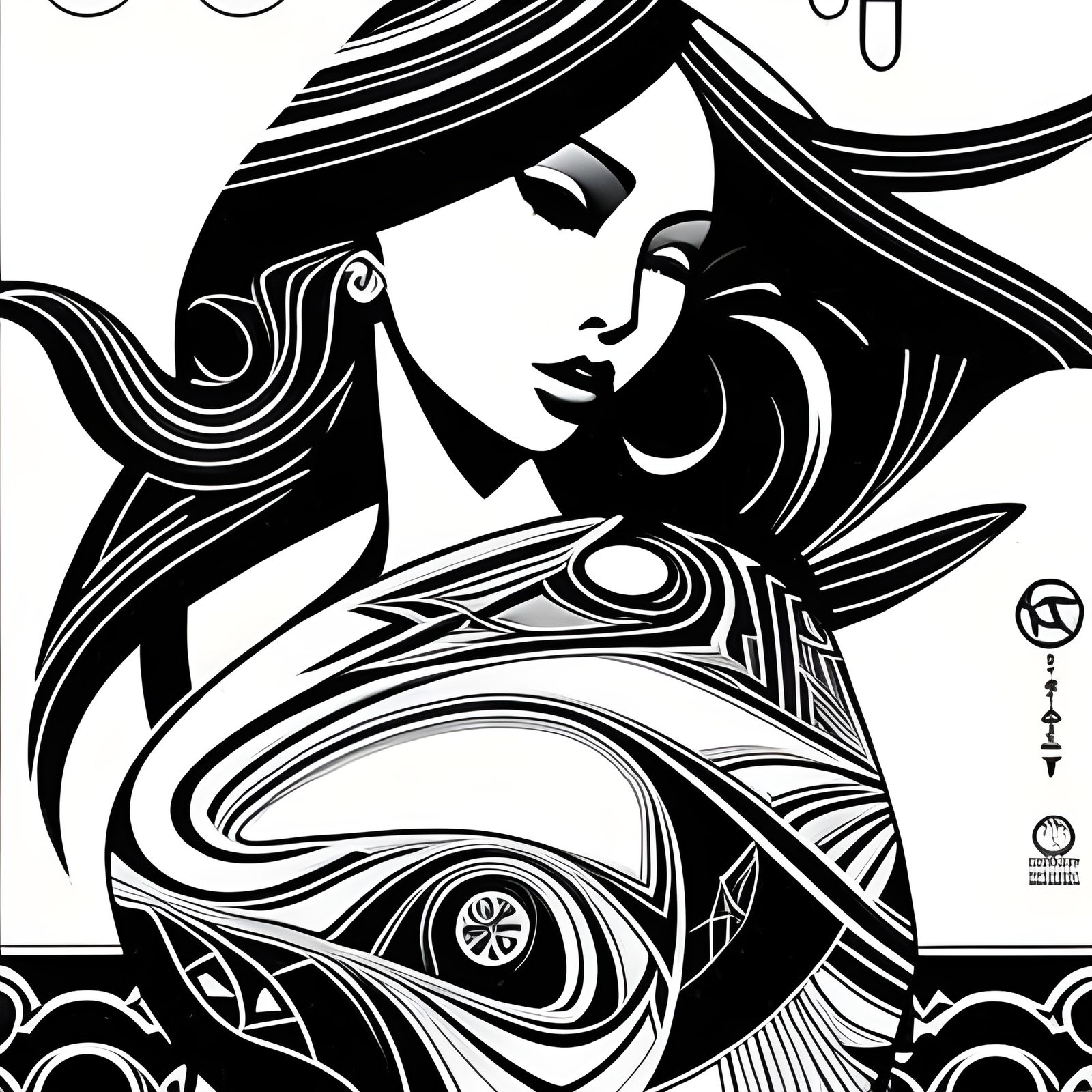 Zen coloring book  by @Azzeurus