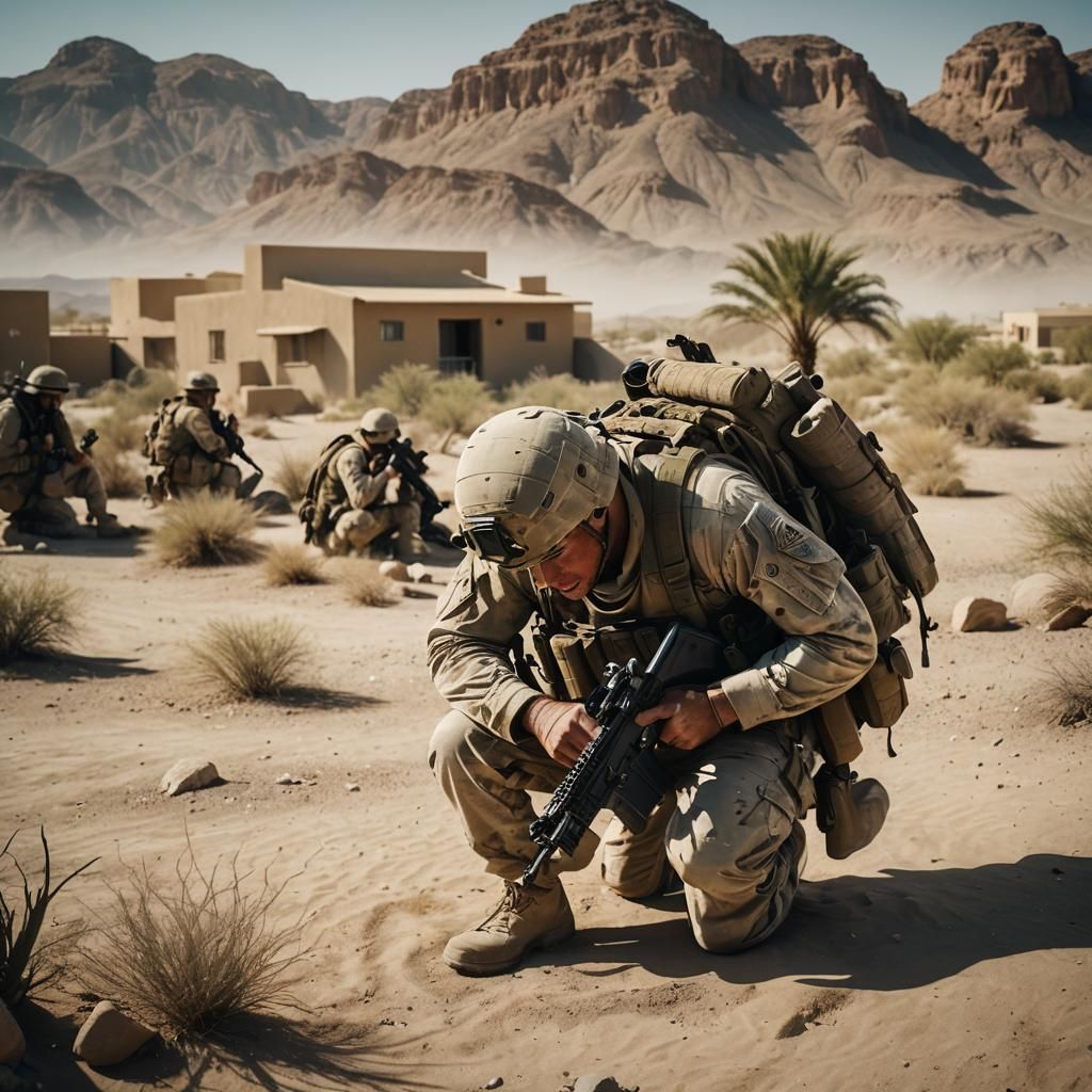 A camp out with a tiny gun.