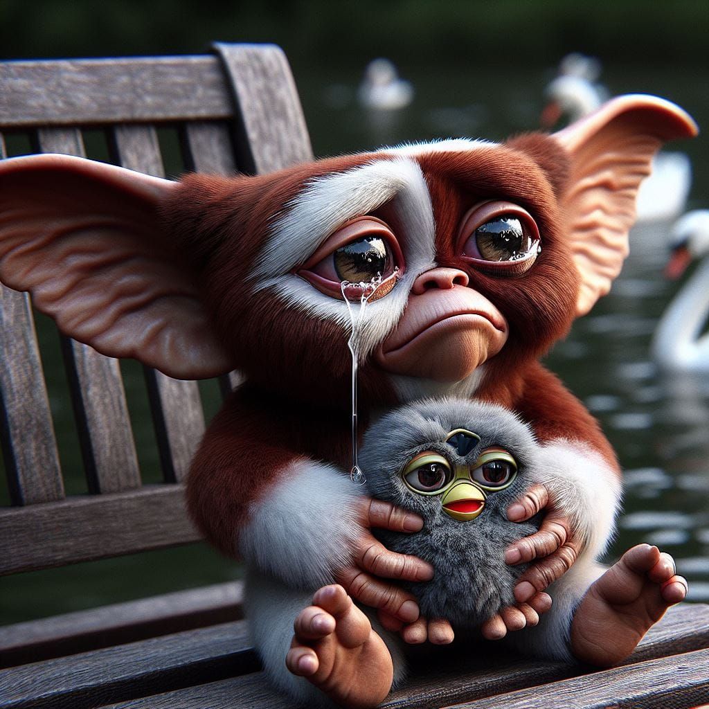 Gizmo, "Think I lost my new friend. He's not moving anymore....