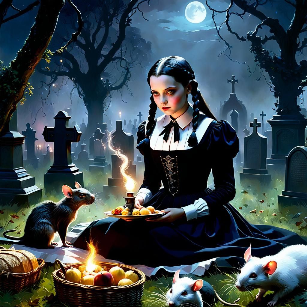 Wednesday´s Moonlight Picnic  by @Superbear