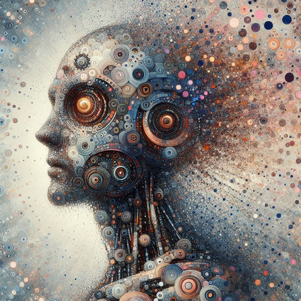 double exposure beautiful fantasy DALL-E 3 portrait landscap...