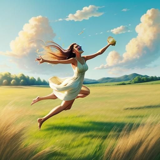 Sun-kissed skin and laughter's chime,
A carefree soul, in go...