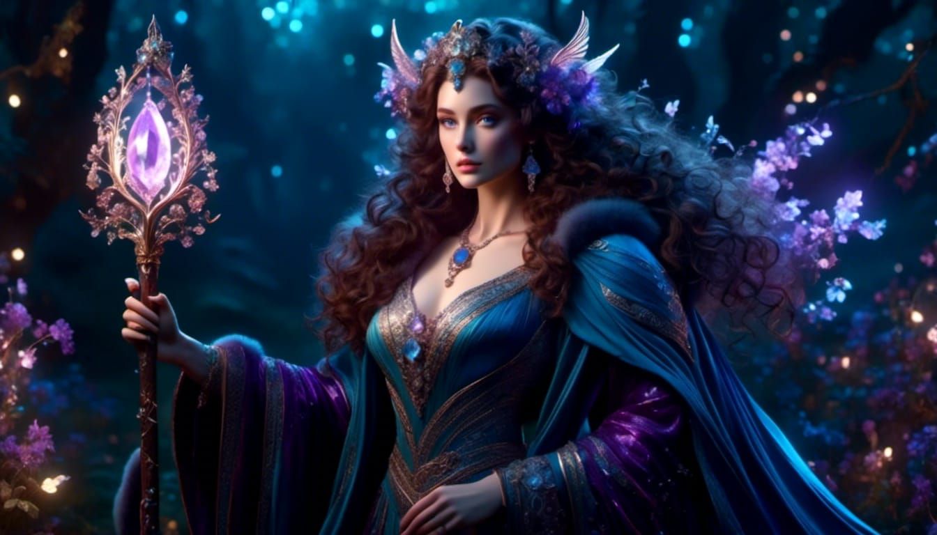 <lora:Dreamy Darkness V1:1.0> <lora:DarkFairytale:1.0> <lora:Mystical Fantasy:1.0> A curvaceous woman with pale skin, a long face with high...