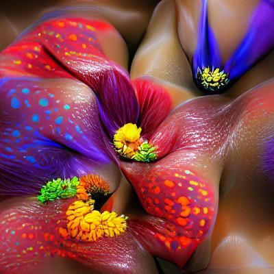 colorful seductive flowers