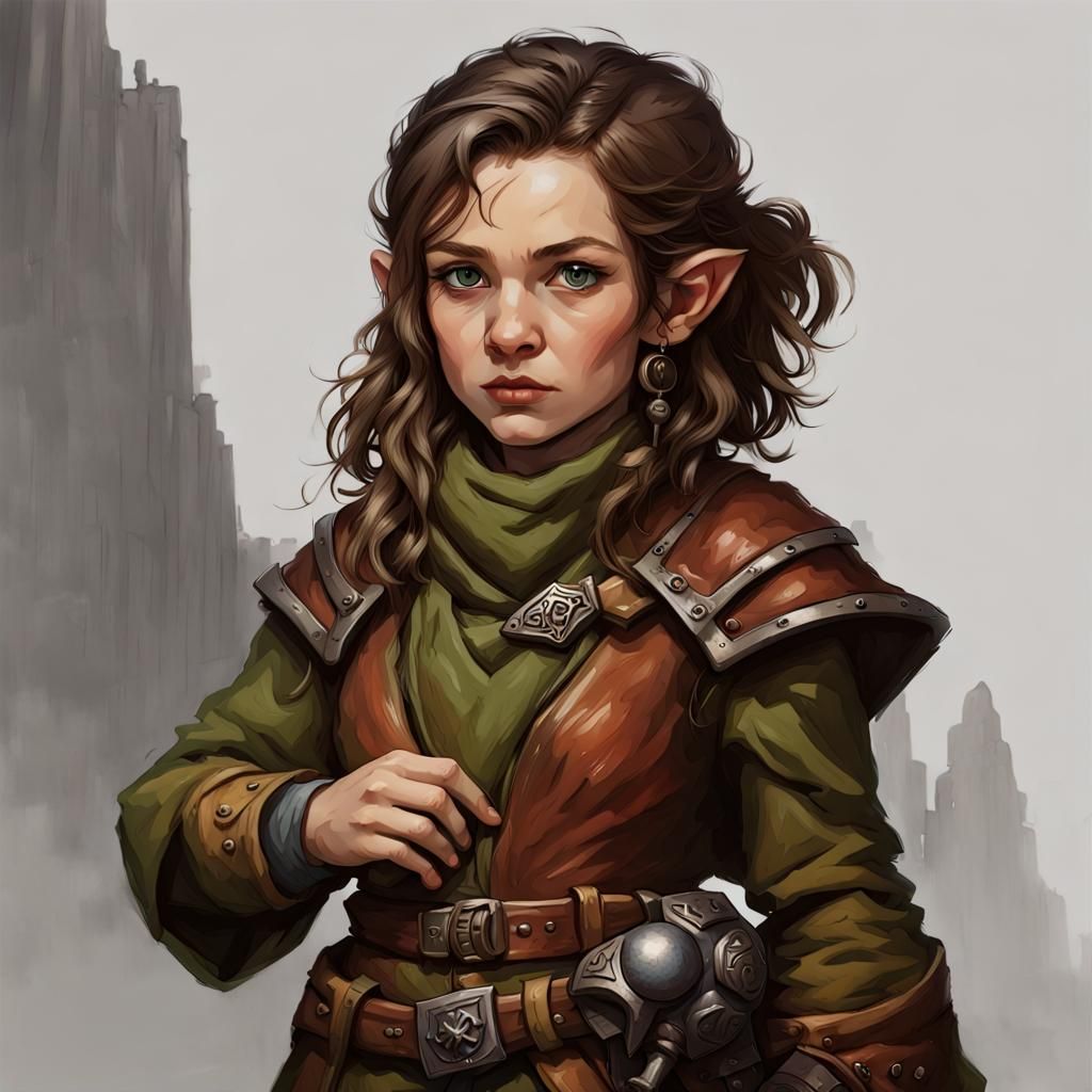 female Halfling psionicist - AI Generated Artwork - NightCafe Creator