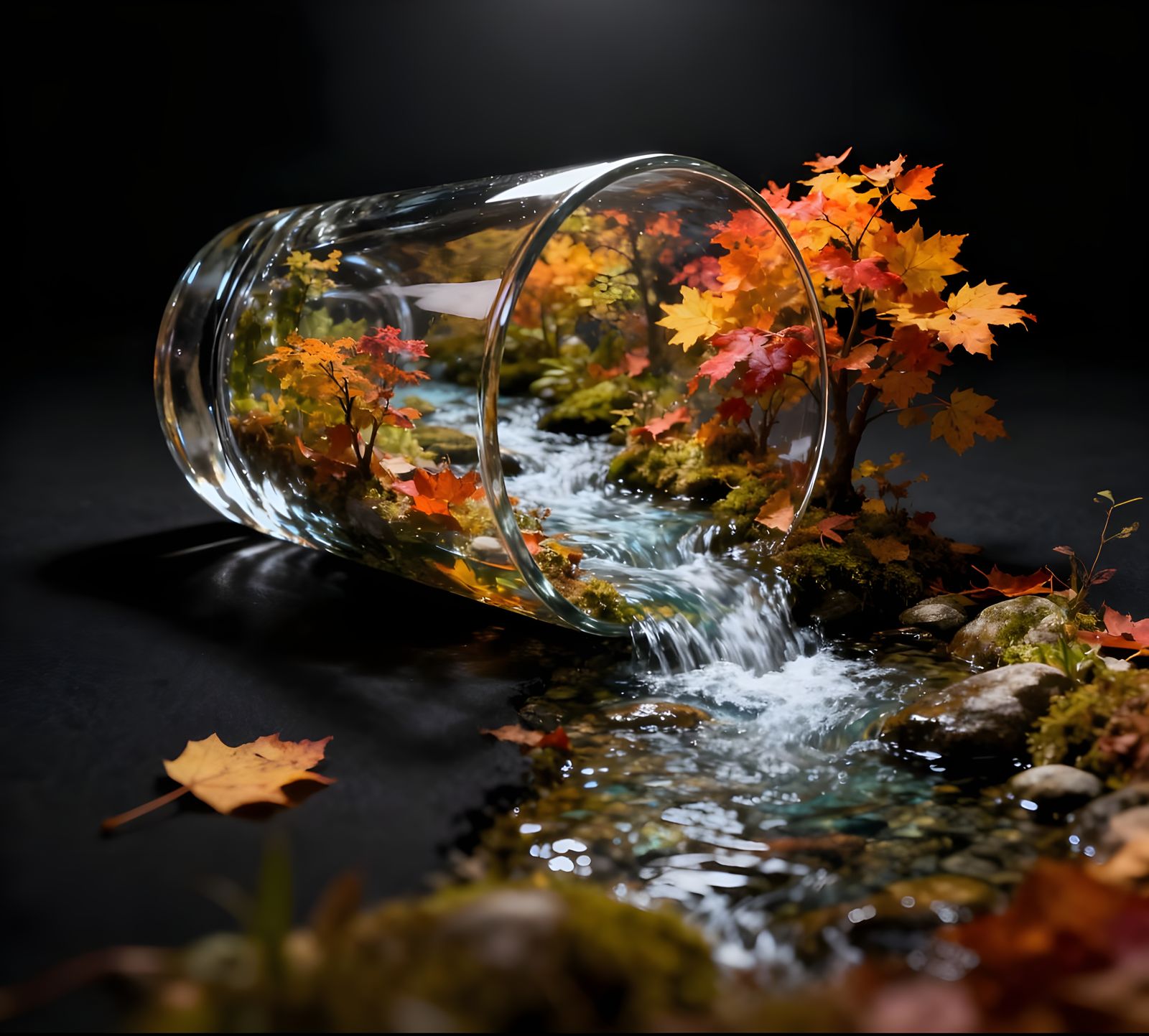 A tiny babbling brook  by @Ailee