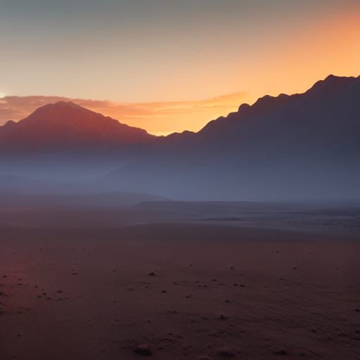 Dramatic sunset in Death Valley 