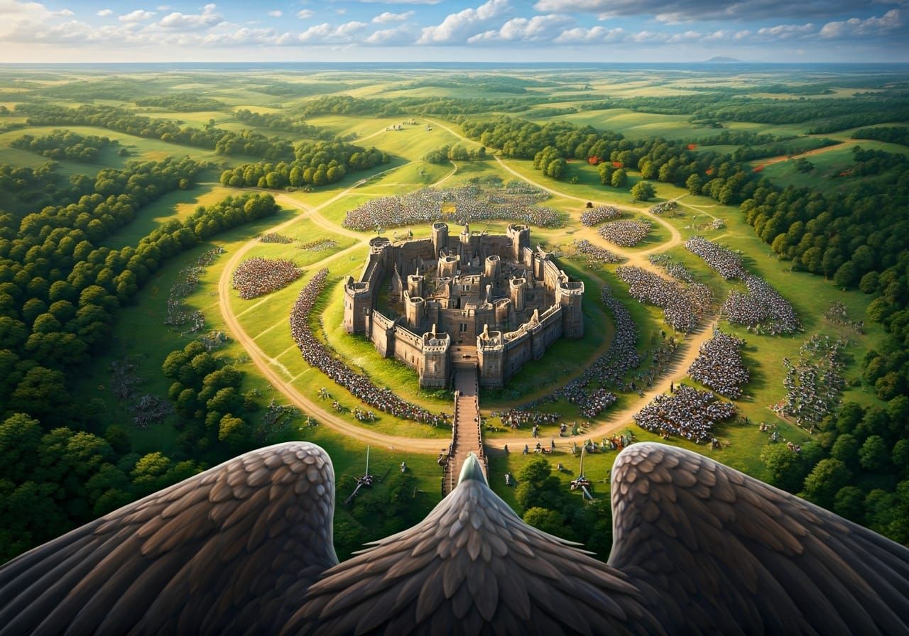 War Eagle's Eye View Of The Siege  by @Strigoi77