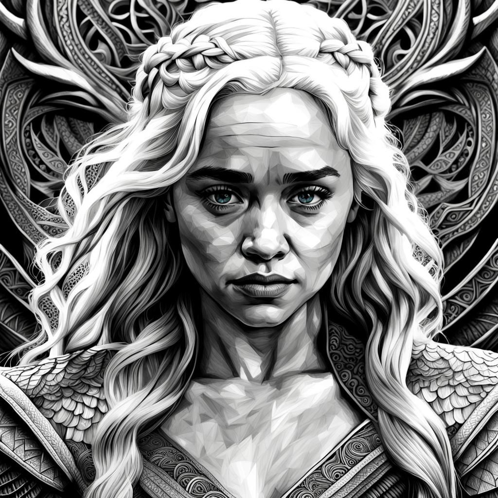 Daenerys Targaryen study - AI Generated Artwork - NightCafe Creator