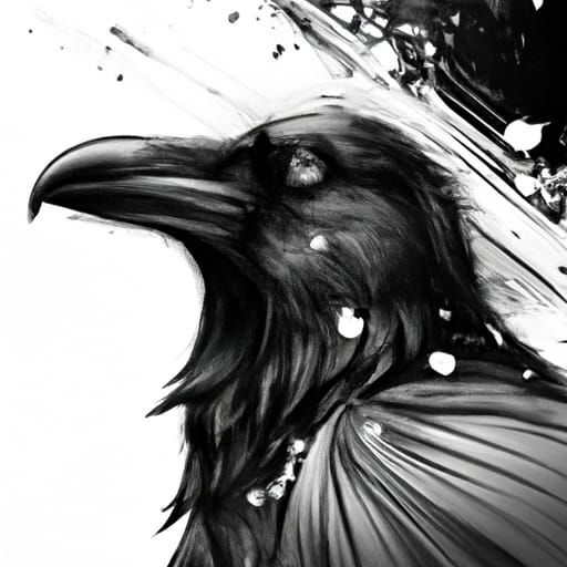 Crow - AI Generated Artwork - NightCafe Creator