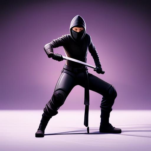 Ninja with sword