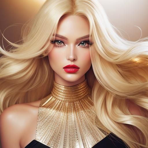 Glamour Photography: Blonde Bombshell in High-Fashion Style