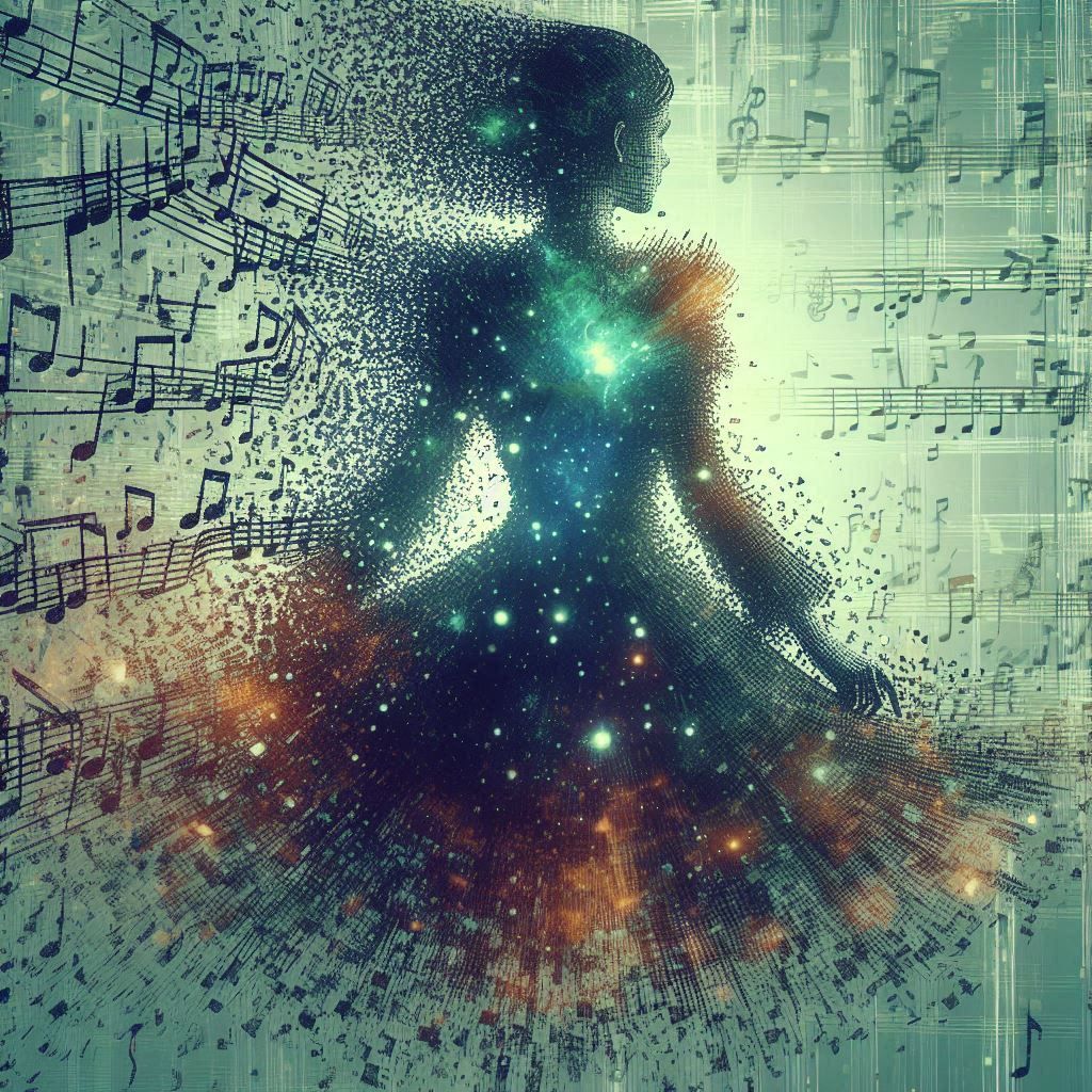 double exposure beautiful fantasy DALL-E 3 portrait landscap...