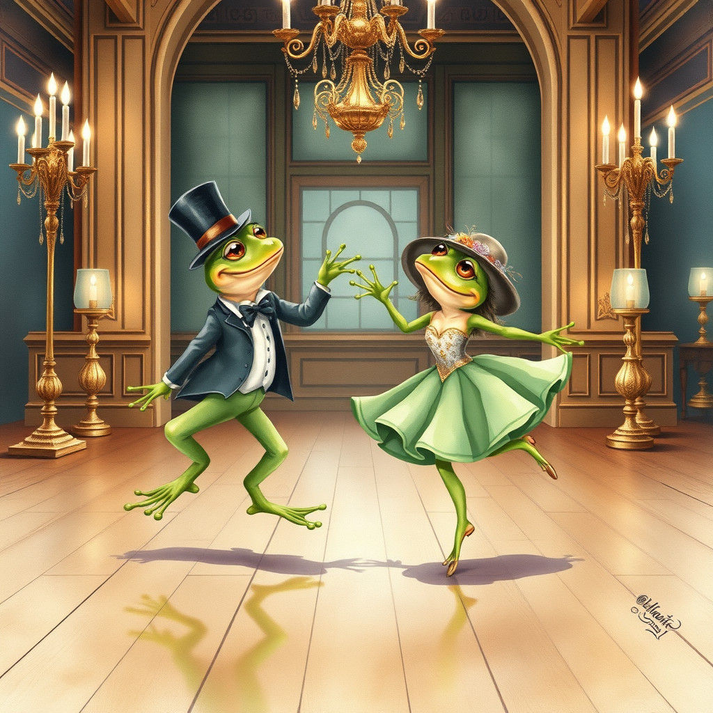 ballroom dancing frogs