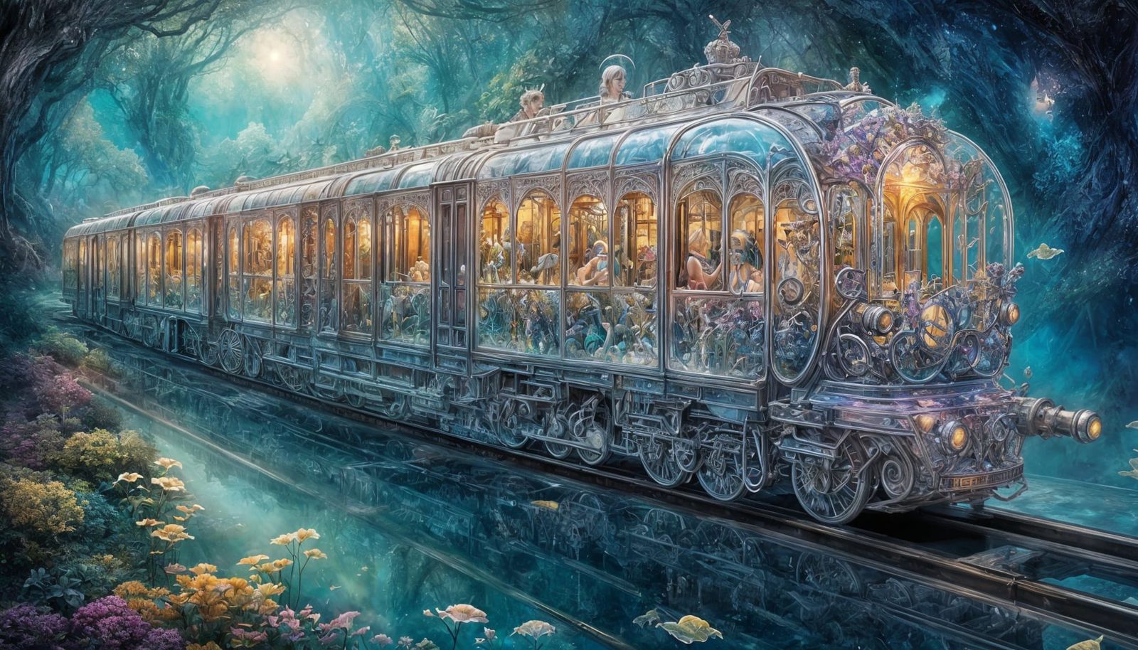 🌌 The Luminous Fantasy Train 🌊  by @Parameshvara