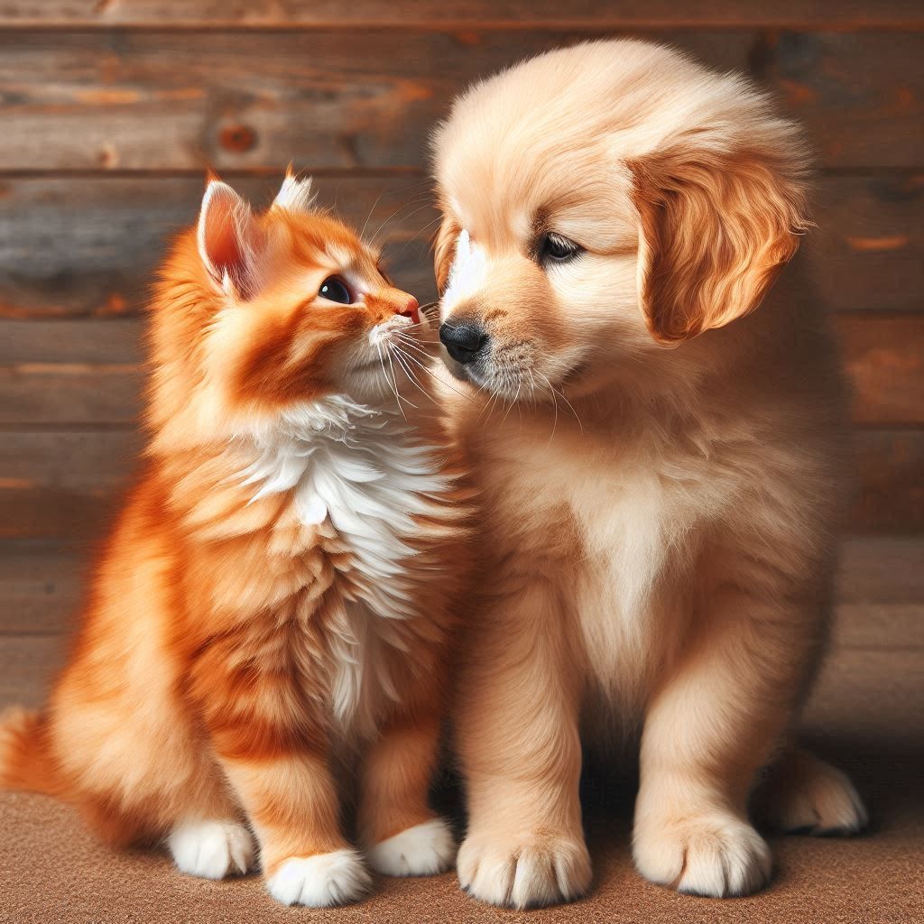 puppy and kitten