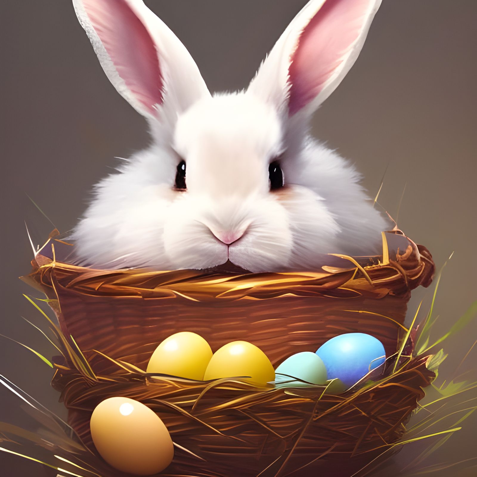 bunny in a basket 🐇