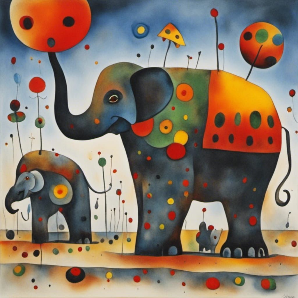 <lora:Aqua Miro:1.0> Elephant parade 