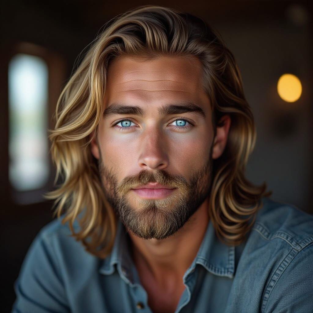 The Blone Hairs & Beard 🤩