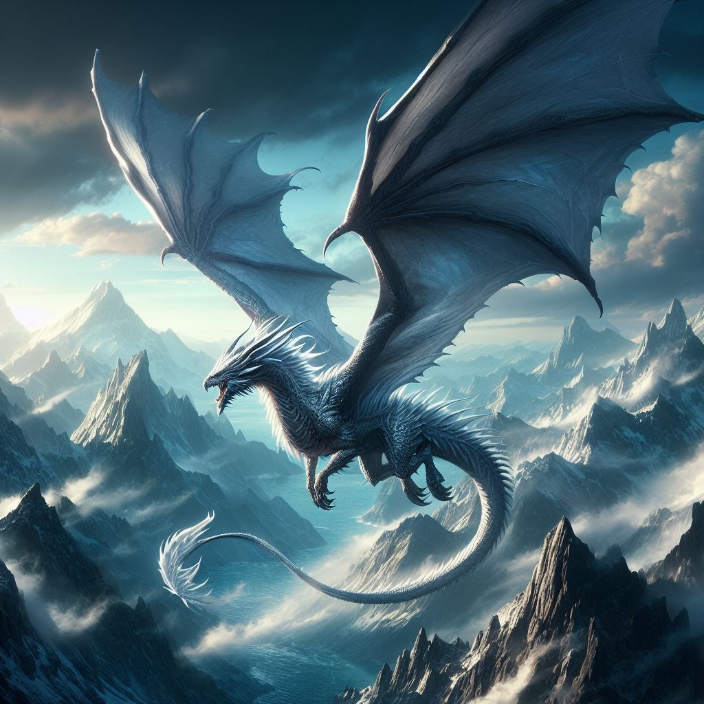 Bahamut, God Of Chromatic Dragons - Ai Generated Artwork - Nightcafe 