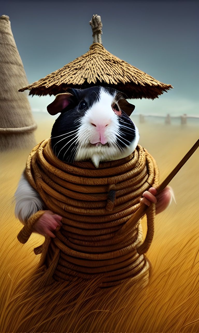 japanese guinea pig warrior  by @Gigi_UK