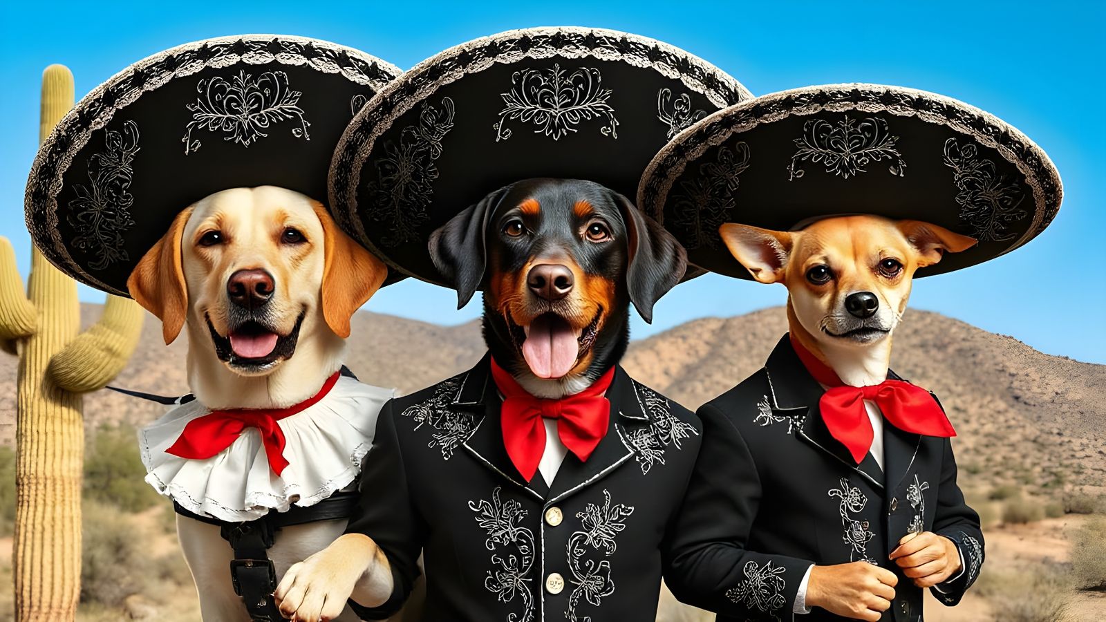 The Three Amigos Perros  by @Gary Murakami