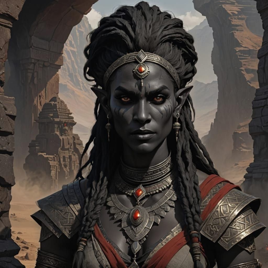 Dunmer female, Ashkhan scryer