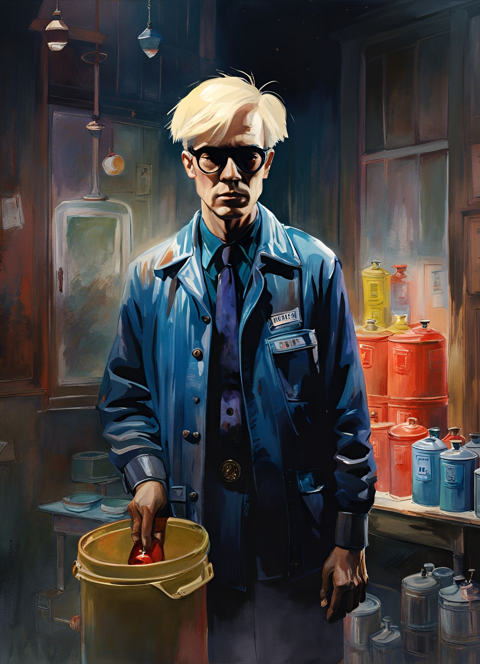 Andy Warhol the Janitor  by @Bobbyjoe