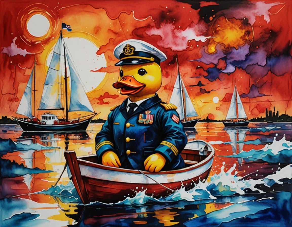 Portrait: Captain Rubber Ducky  by @A Secret McDaniel