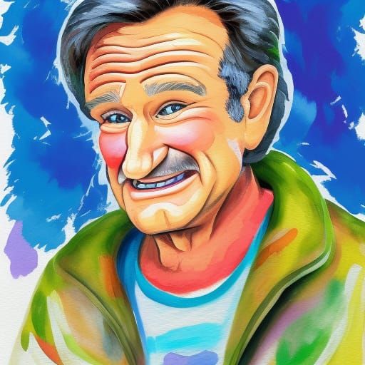 Robin Williams - AI Generated Artwork - NightCafe Creator