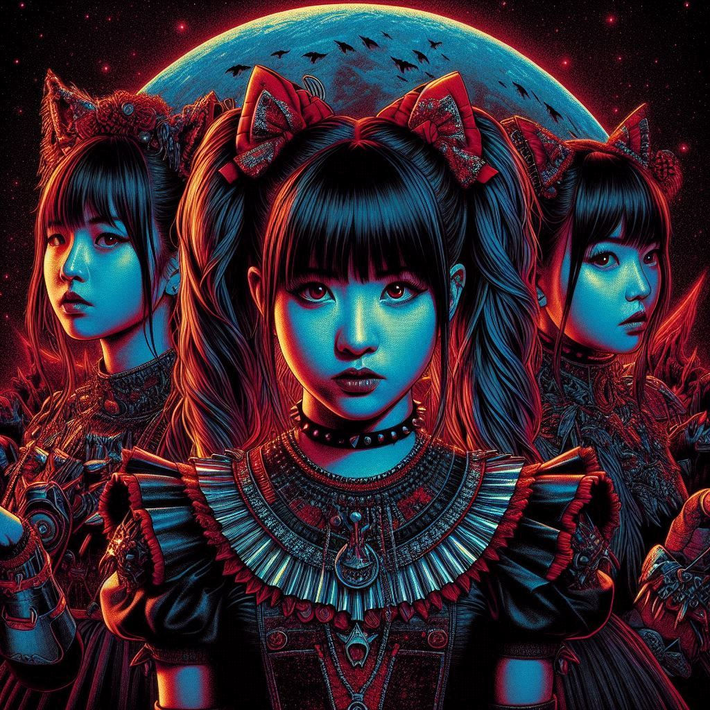 baby metal pop art style