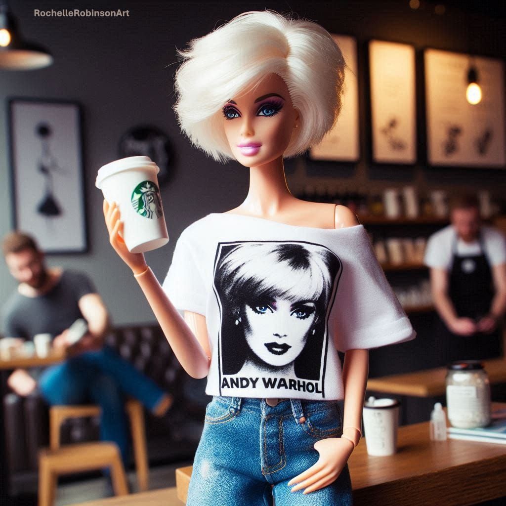 Babs at Starbucks