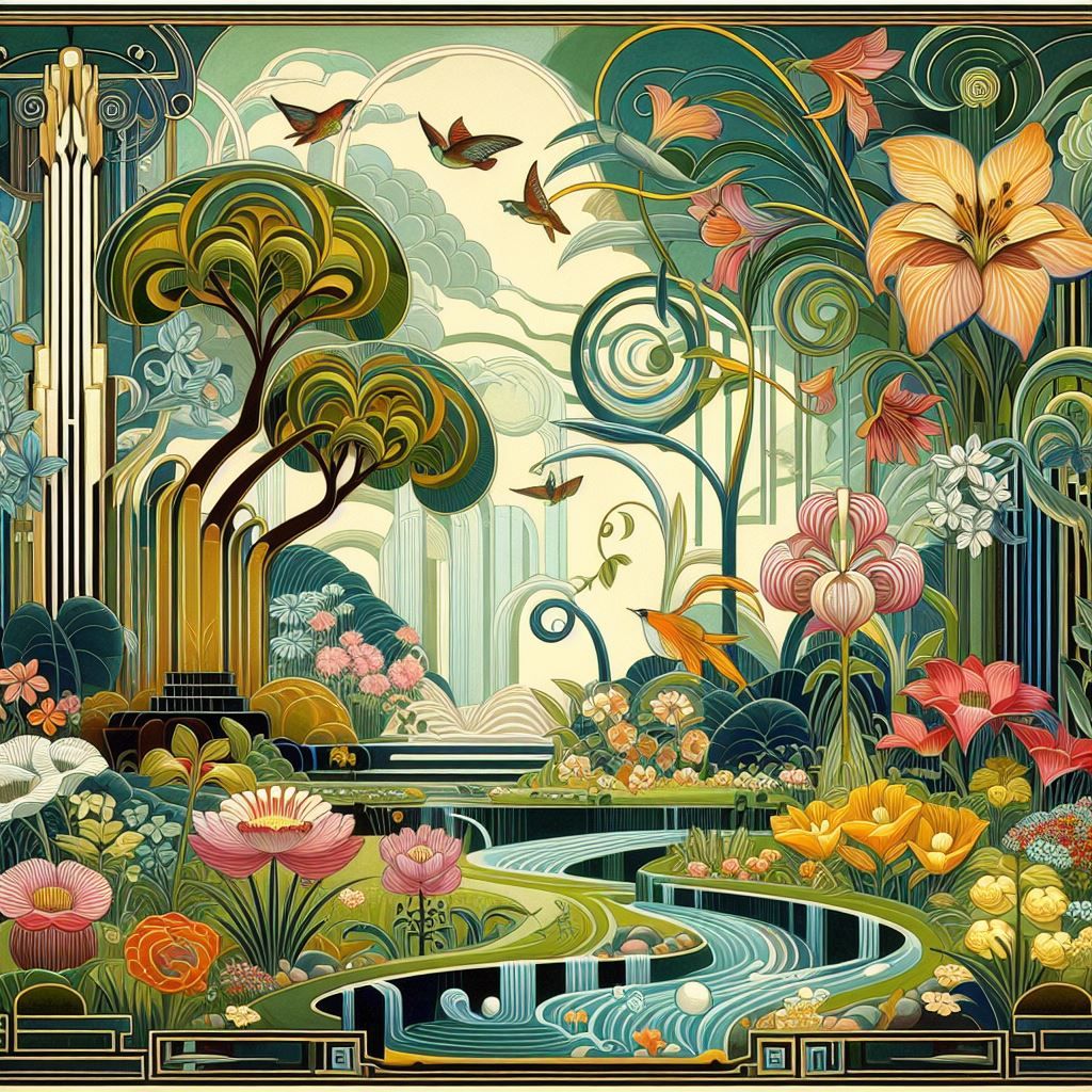 Gardening in Art Deco Style