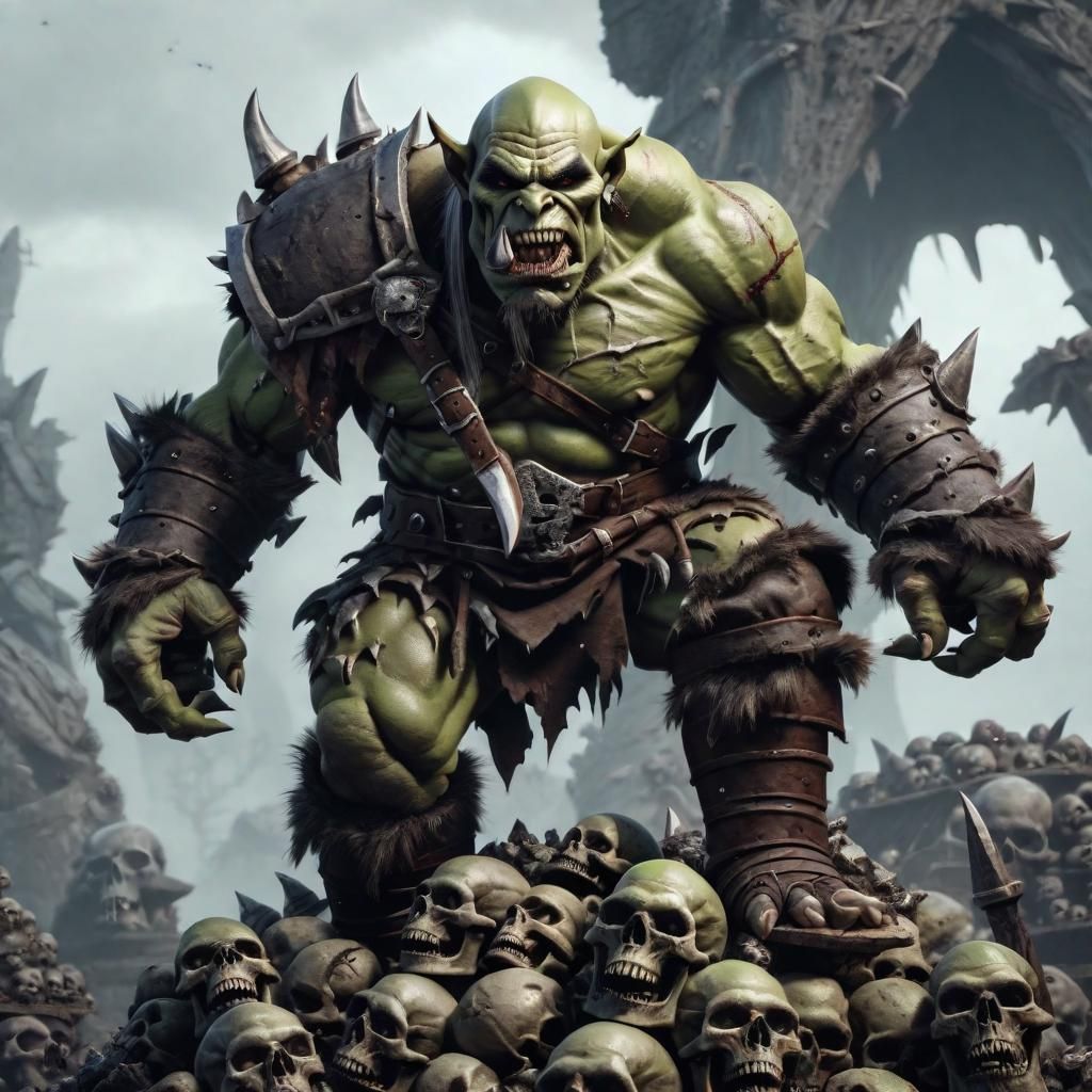 battle orc - AI Generated Artwork - NightCafe Creator