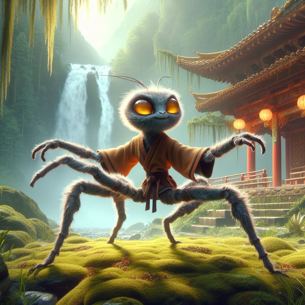 Wee little Kung Fu Spider