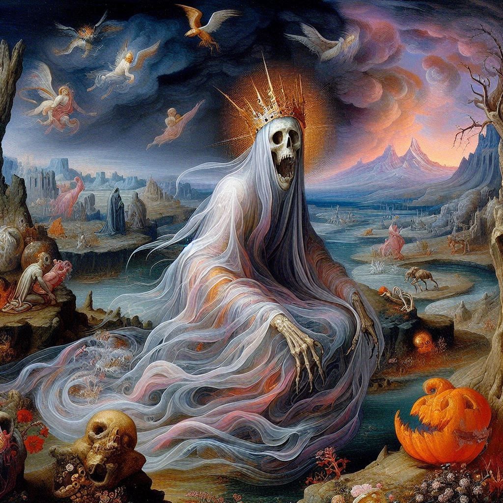 the ghost of a once sovereign being