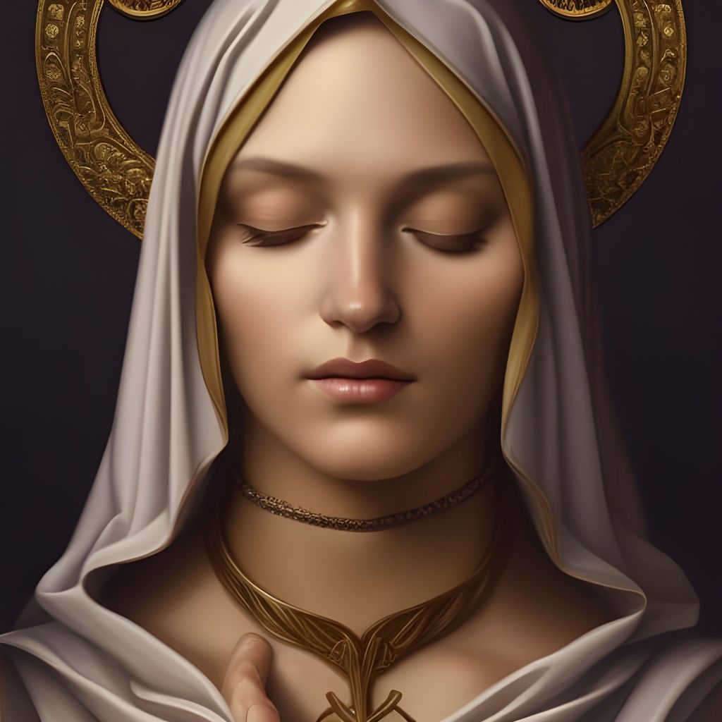 Saint Ursula AI Generated Artwork NightCafe Creator