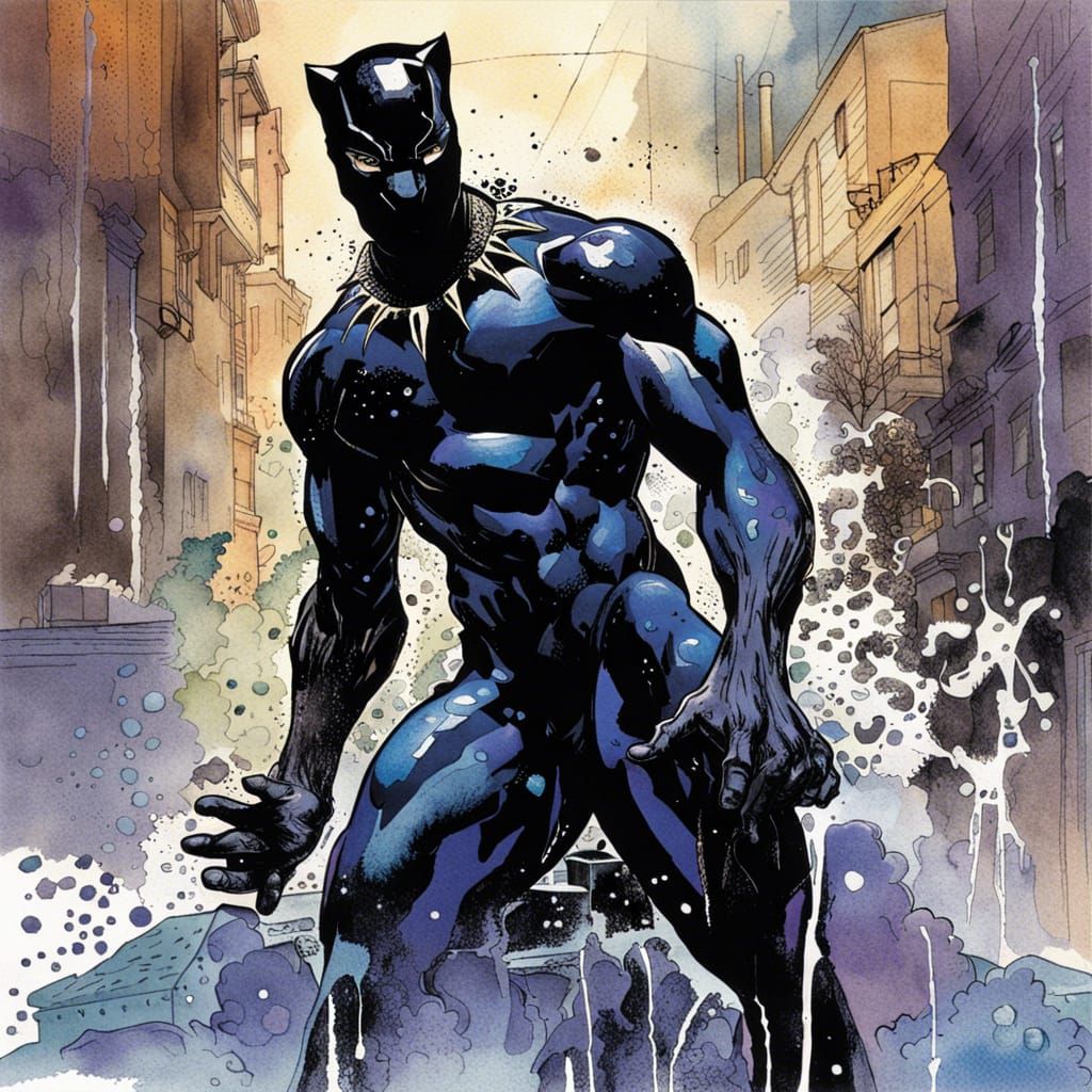 t'Challa aka Black Panter - AI Generated Artwork - NightCafe Creator