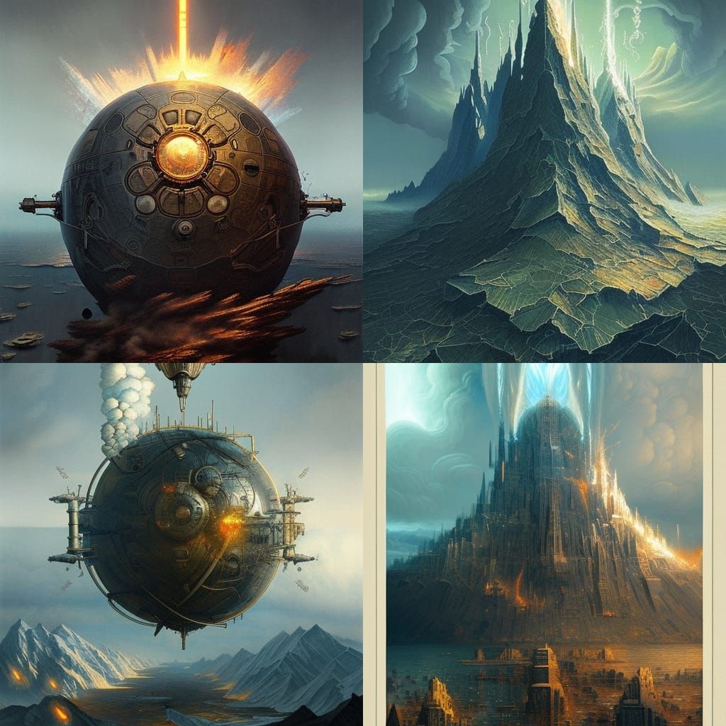 The Elements: Earth : Air: Fire: Water: hyperrealistic intri...
