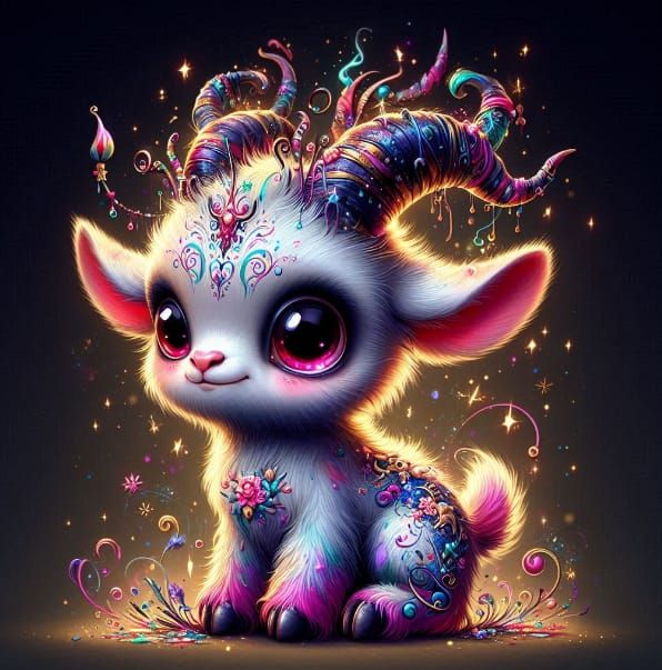 Disney-fied Baby Demon Goat
