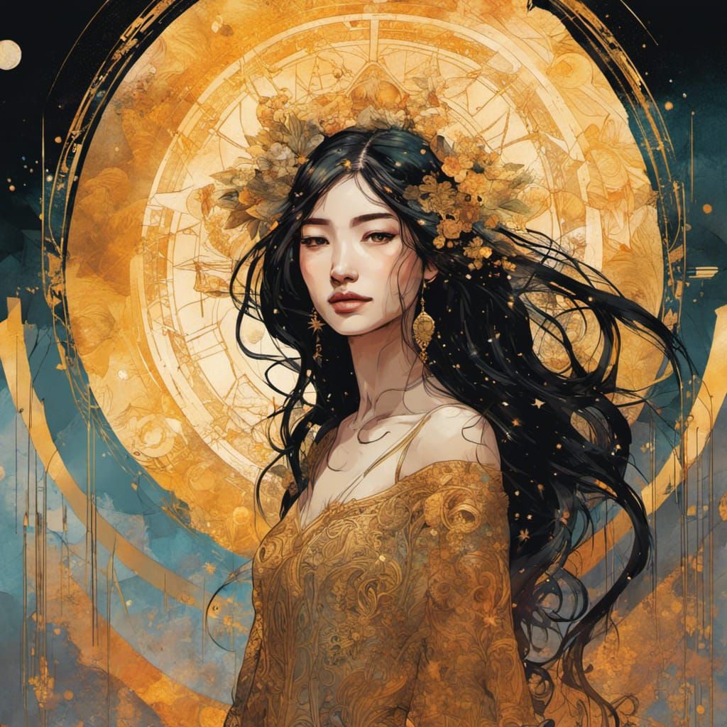 Amaterasu Ōmikami: Japanese - Great Divinity Illuminating Heaven  by @Camellia Lane