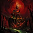 Dracula's Castle. Cinematic 16k Resolution Masterpiece Illustration 