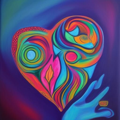 Fromm the heart to the mind given voice by the hand my art i...