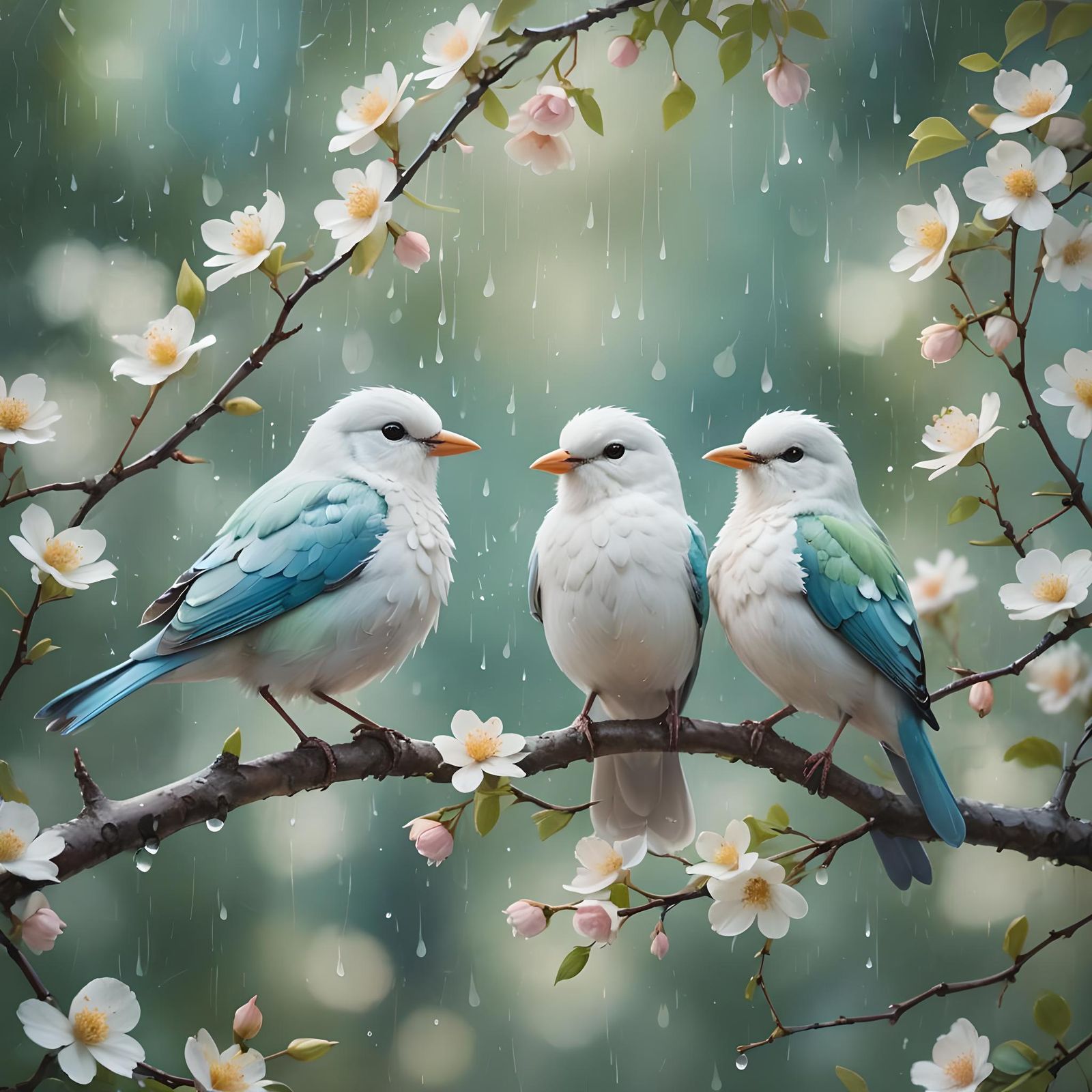 Singing in the Rain  by @Yanciepants