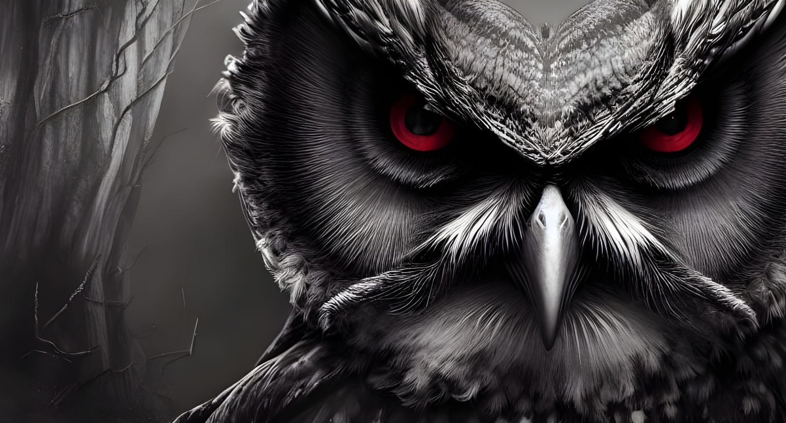 Evil Owl  by @Skyeithse