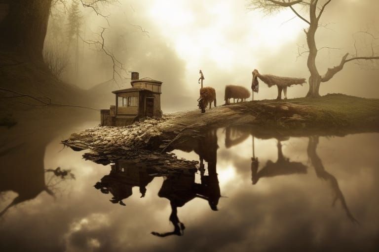 Antinatalism Stopmotion Photograph in Surreal Style