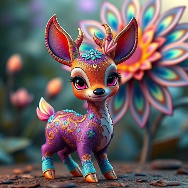 fantastical small deer