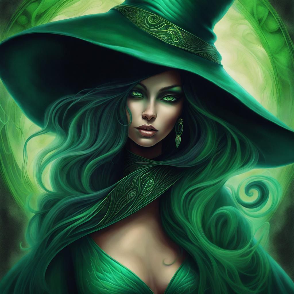 Striking Emerald Wizard