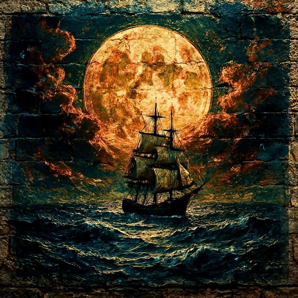 Afloat Against the Moonlight